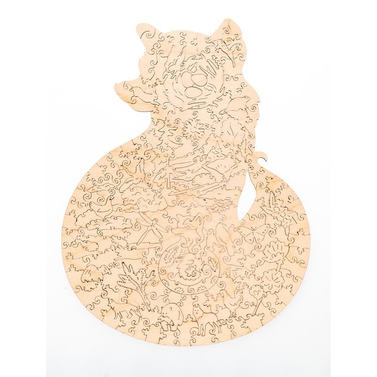 Деревянный пазл Unidragon «Обольстительная Лисичка», размер M (А4) — картинка 10