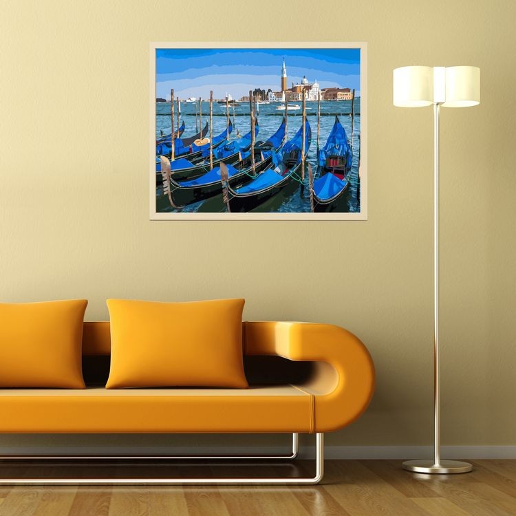 Картина по номерам «Венеция. Гондолы» — картинка 5