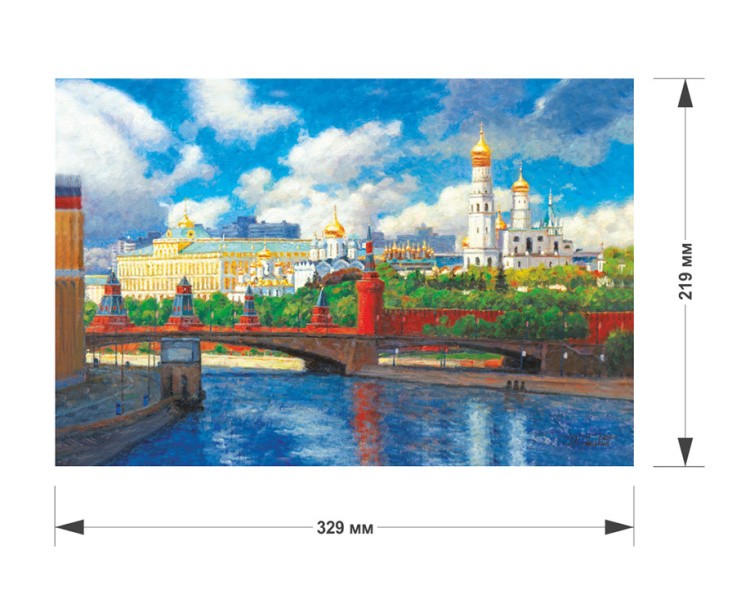 Деревянные пазлы DAVICI «Московский кремль» — картинка 2