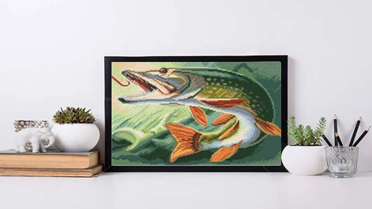 Алмазная вышивка «Щука» — картинка 3