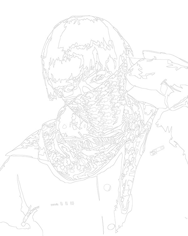 Картина по номерам «Рэпер Шайни, Никита Поляков: портрет» — картинка 3