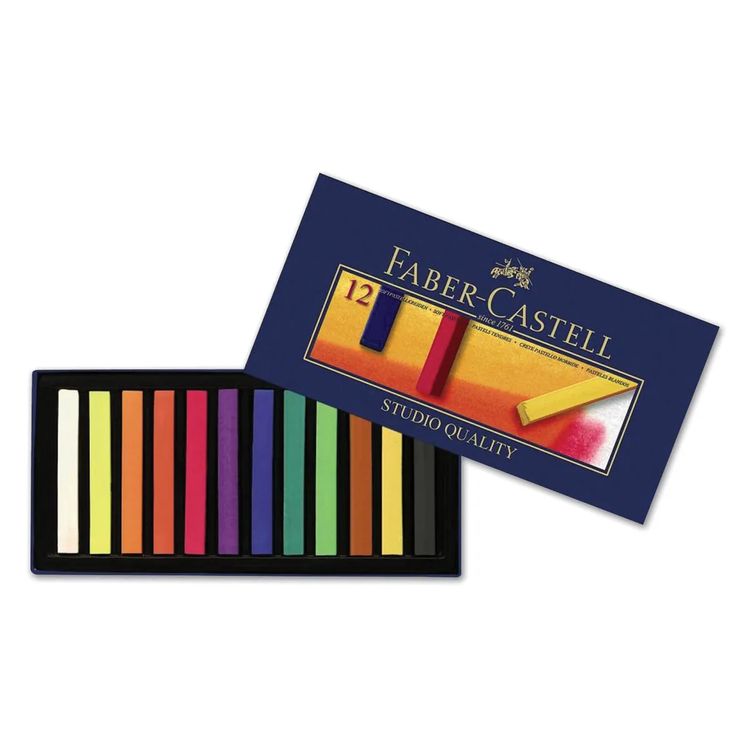 Пастель сухая художественная «Soft pastels», 12 цв., квадратное сечение, FABER-CASTELL — картинка 2