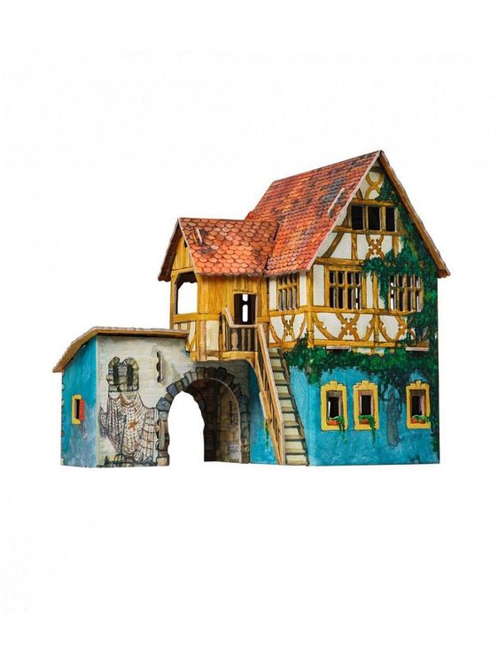 Сборная модель из картона «Дом с кораблем» — картинка 2