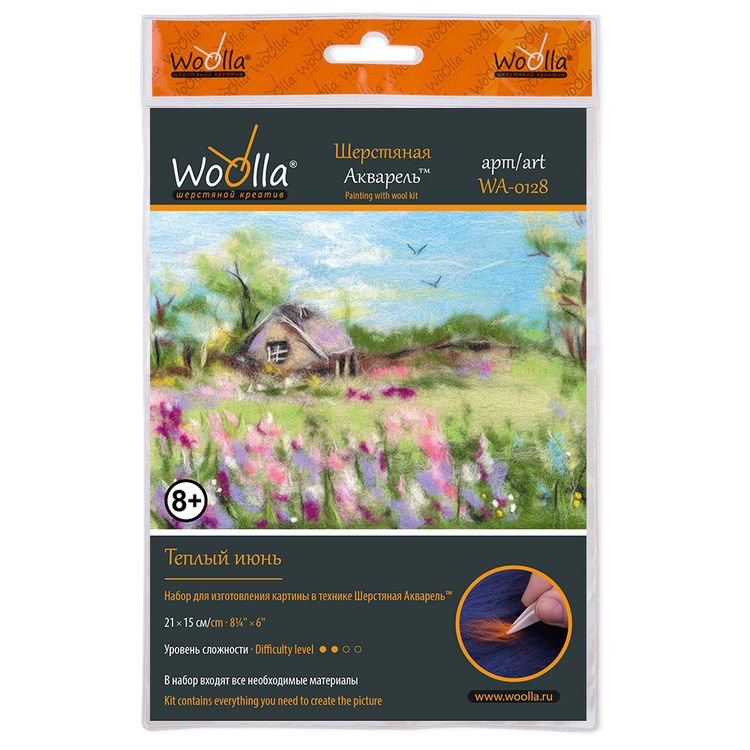 Картина шерстью «Теплый июнь» — картинка 3