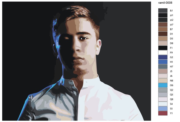 Картина по номерам «Музыкант Ramil Рамиль 6» — картинка 2