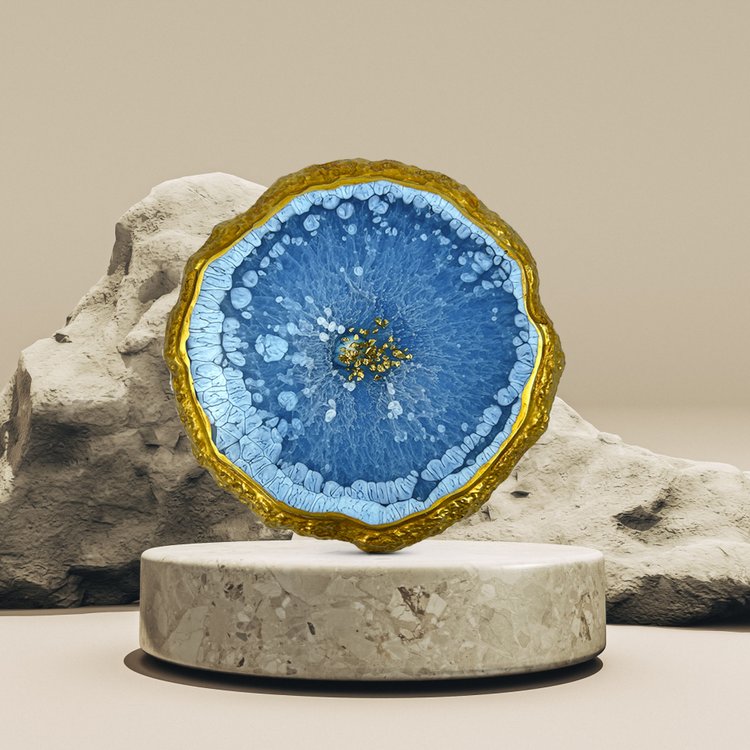 Силиконовый молд - Подстаканник с живым краем, круг d 14,5 см, 1 шт. — картинка 2