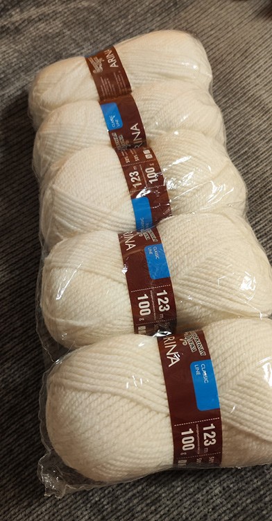 Пряжа Семеновская Arina (964), ультрабелый, 5 шт. по 100 г — картинка 2