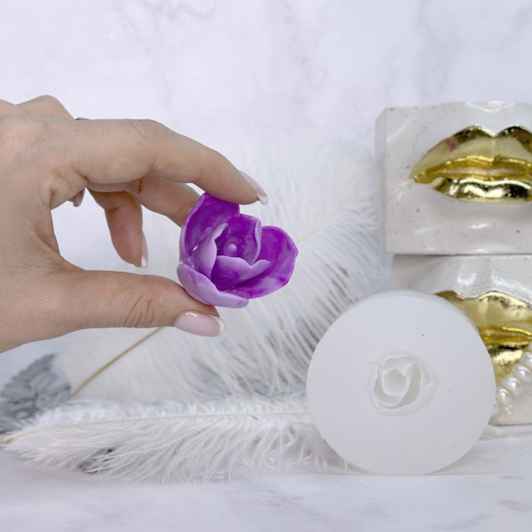 Силиконовый молд - Магнолия, d 4,2 см, 1 шт. — картинка 2