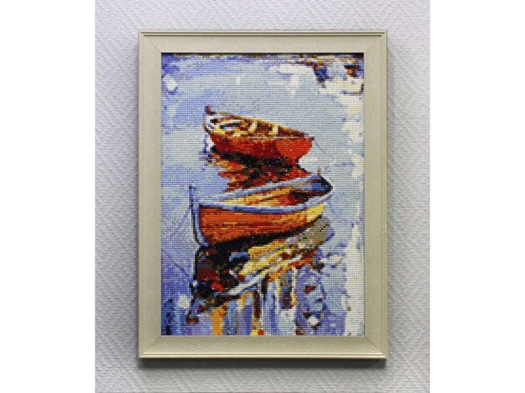 Алмазная вышивка «Лодки» — картинка 3