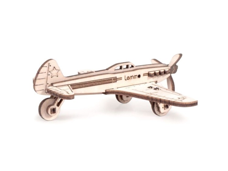 Конструктор 3D деревянный «Самолет ЯК-9», Lemmo — картинка 2