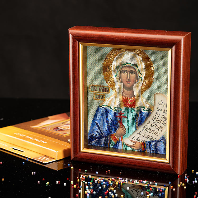 Набор вышивки бисером «Святая Дарья» — картинка 5