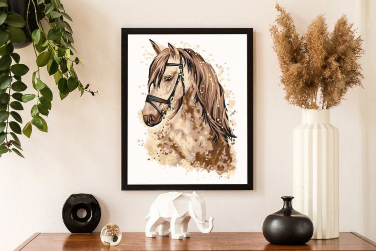 Картина по номерам «Верный конь» — картинка 4