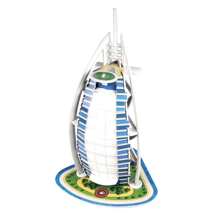 3D пазл CubicFun «Мини-серия. Отель Бурж эль Араб» — картинка 2