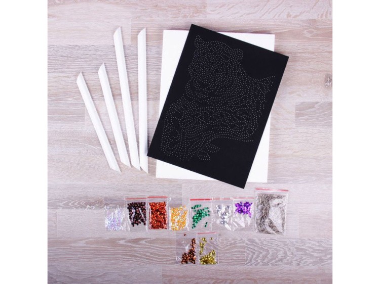 Мозаика из пайеток «Леопард» — картинка 2