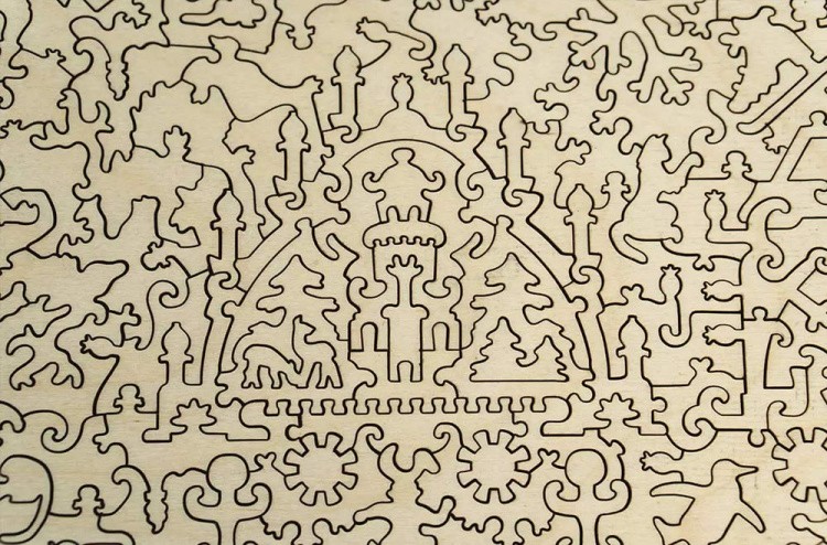 Деревянные пазлы DAVICI «Домой на Рождество» — картинка 7