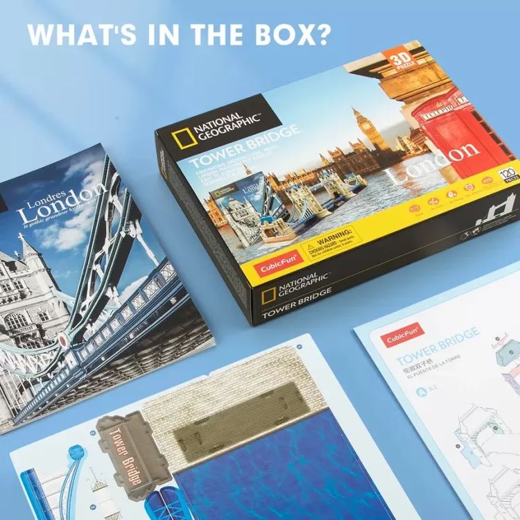 3D пазл CubicFun «National Geographic. Тауэрский мост» — картинка 10