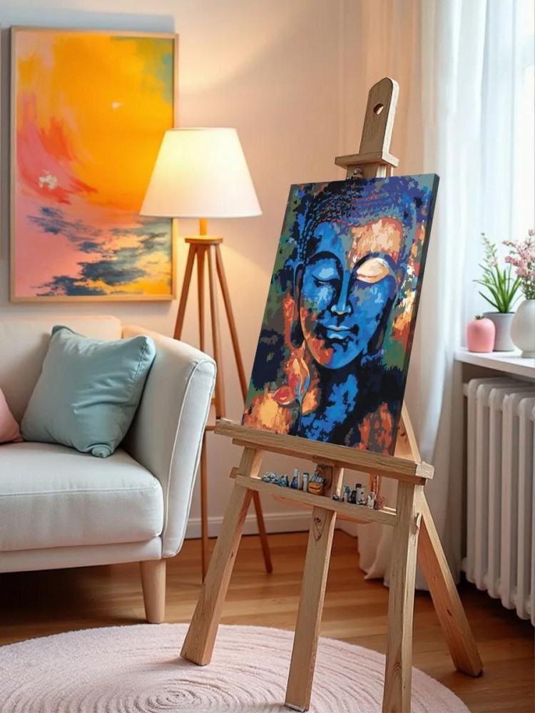 Картина по номерам «Будда» — картинка 9