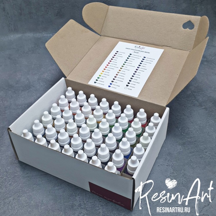 Набор красителей ResinArt (47 цветов) - серия Base — картинка 4