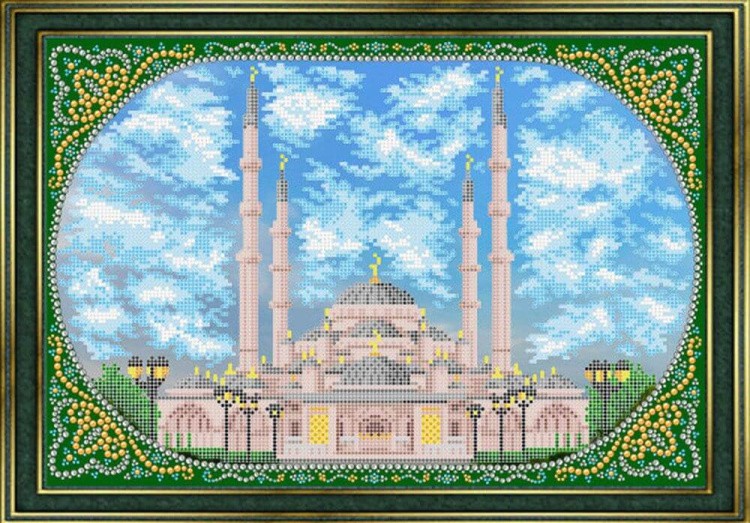Рисунок на ткани «Мечеть Сердце Чечни»
