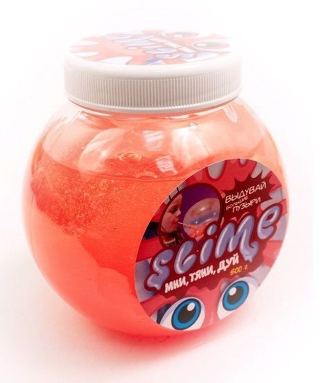 Лизун Slime «Mega Mix», прозрачный красный — картинка 4