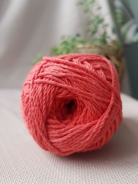 Пряжа Камтекс Мягкий хлопок (050), коралл, 5 шт. по 100 г — картинка 4