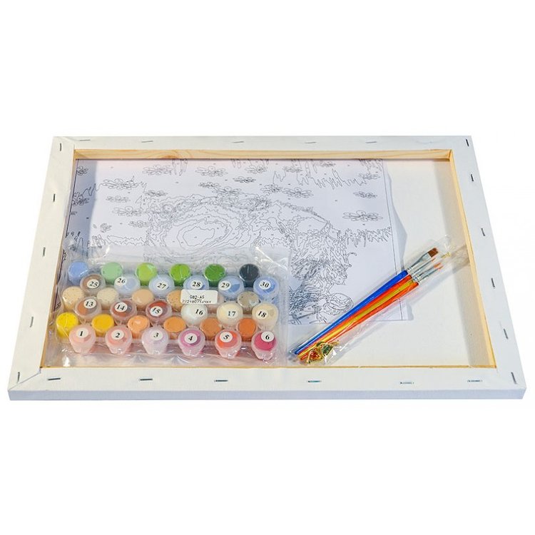 Картина по номерам «Рыжая кошечка» — картинка 3