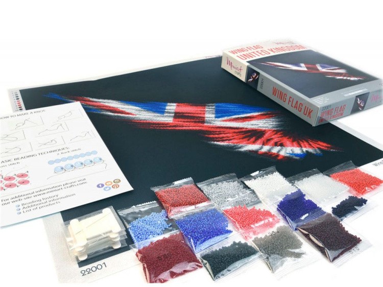 Набор вышивки бисером «Флаг Крыло Великобритания» — картинка 3