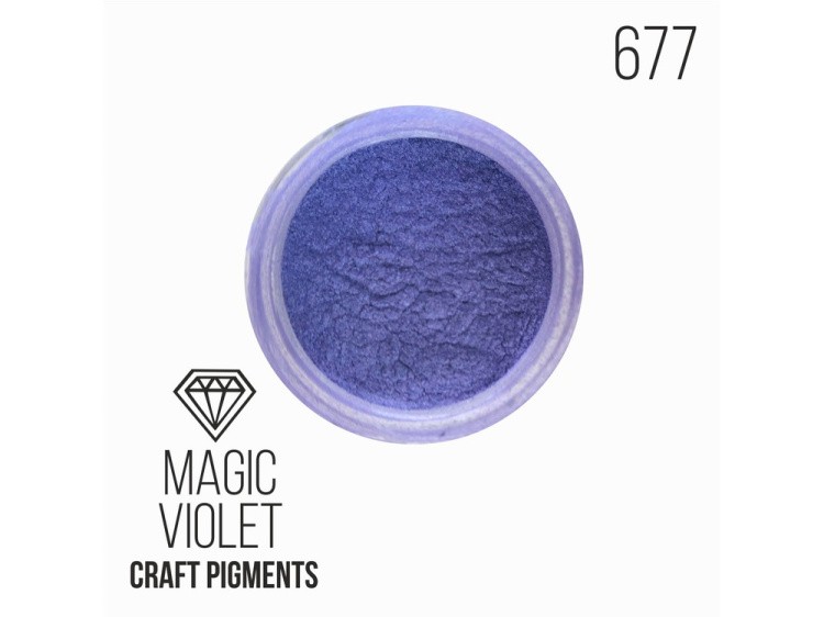 Пигмент минеральный сине-фиолетовый (Magic Violet) 10 мл, CraftPigments