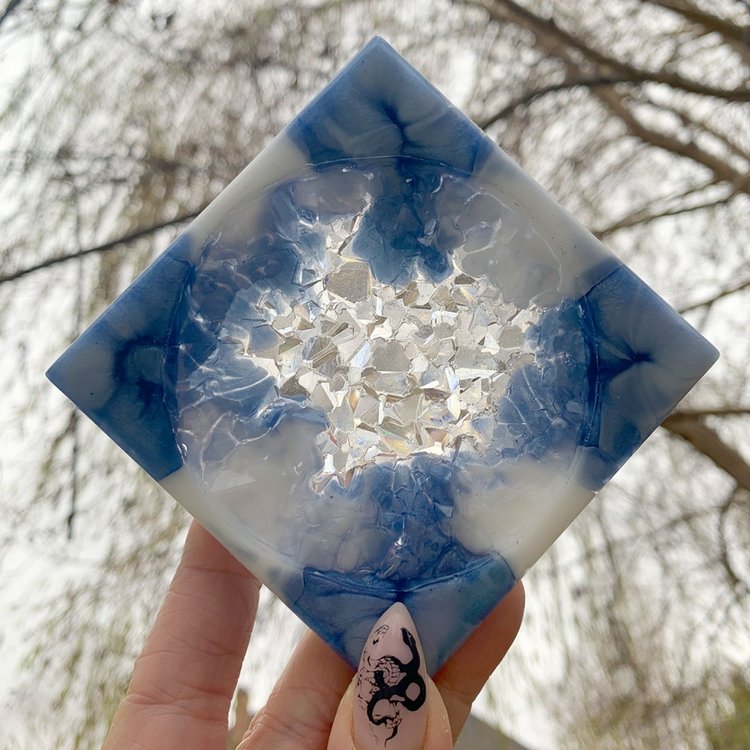 Силиконовый молд - Друза #7 от Ancella, d 80x6мм — картинка 3