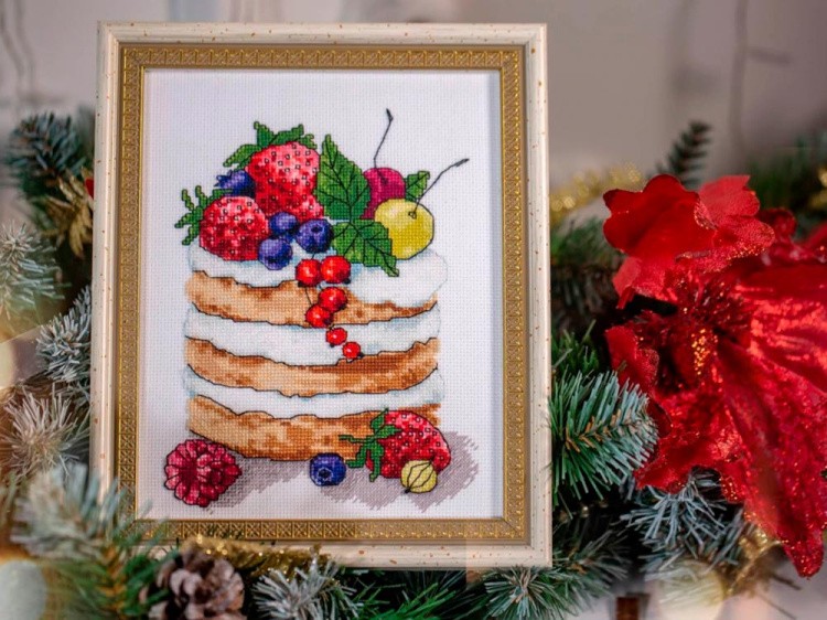 Набор для вышивания «Ягодное пирожное» — картинка 4