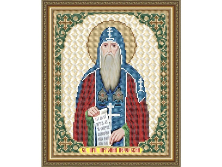 Рисунок на ткани «Святой Преподобный Антоний»
