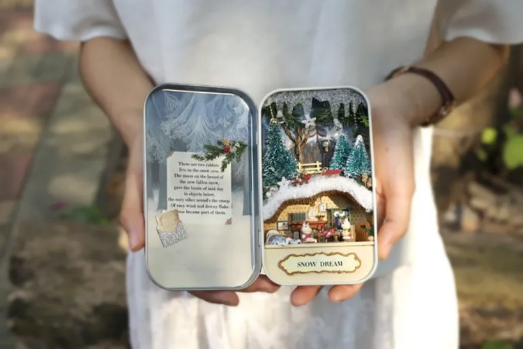 Сборная модель Румбокс. Домик в шкатулке «Зимняя сказка» — картинка 7