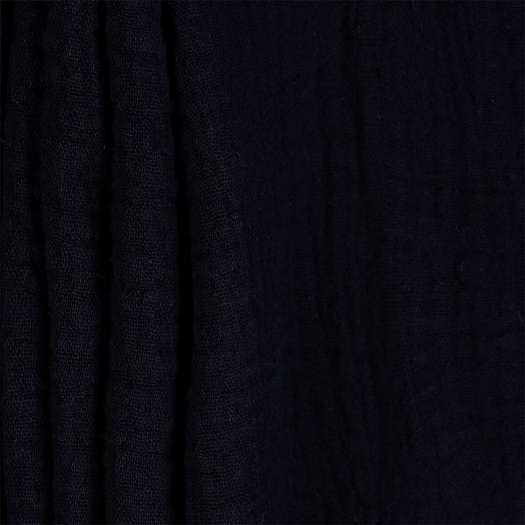 Ткань Муслин, 5 м x 130 см, 125 г/м², цвет: черный, TBY — картинка 2