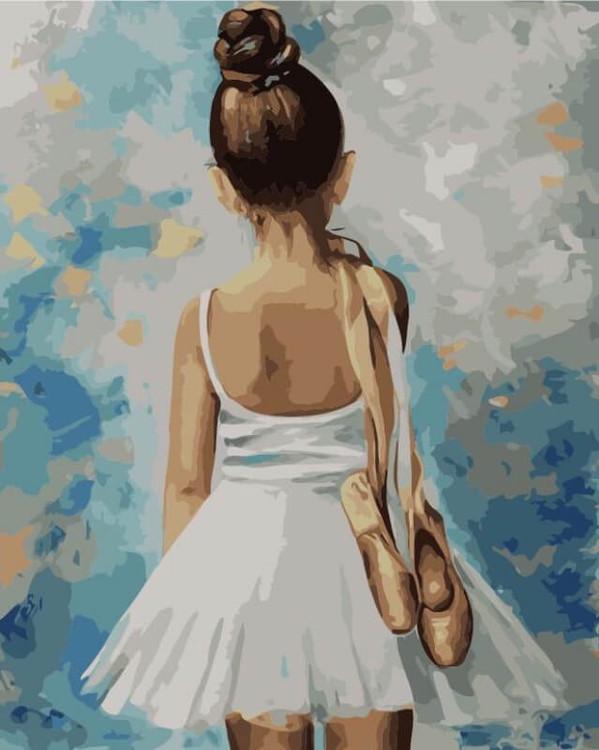 Картина по номерам  «Маленькая балерина»