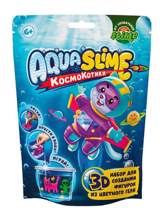 Малый набор «Aqua Slime» для изготовления фигурок из цветного геля