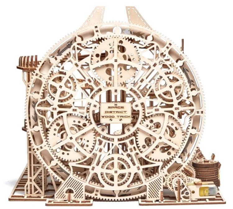 Механическая деревянная сборная модель Wood Trick «Бегущий лабиринт Галактика Марбл» — картинка 2