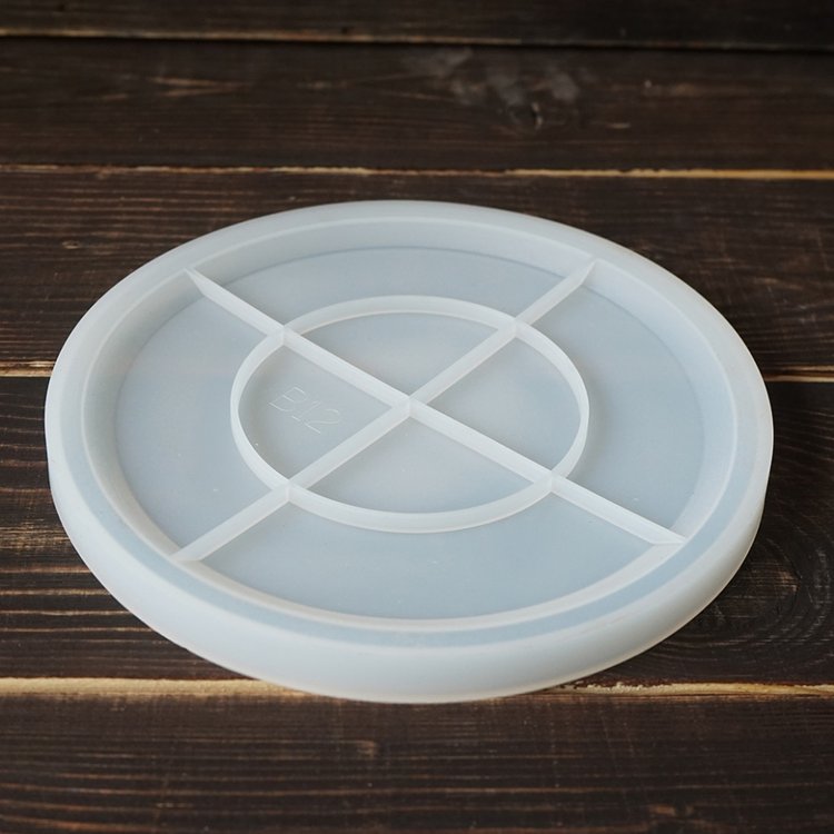 Силиконовый молд для эпоксидной смолы - Тарелка круг, 20 см — картинка 4