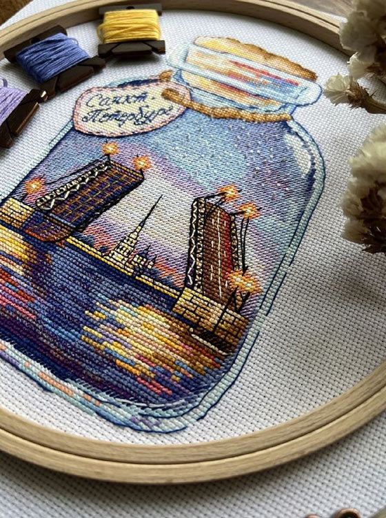 Набор для вышивания «Города в банках. Питер» — картинка 6