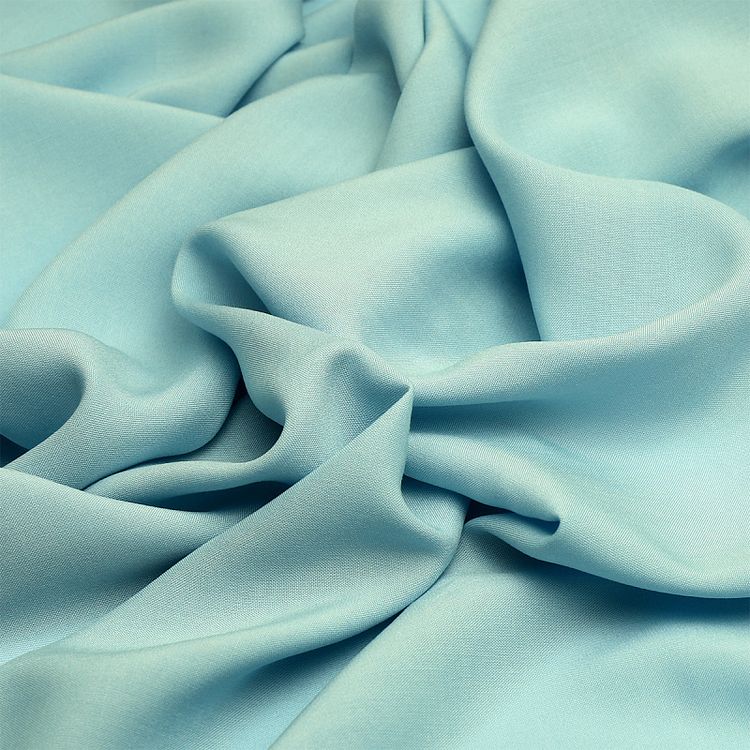 Ткань Штапель, матовая, 5 м, ширина 145 см, 110 г/м2, цвет: 37 голубой, TBY — картинка 3