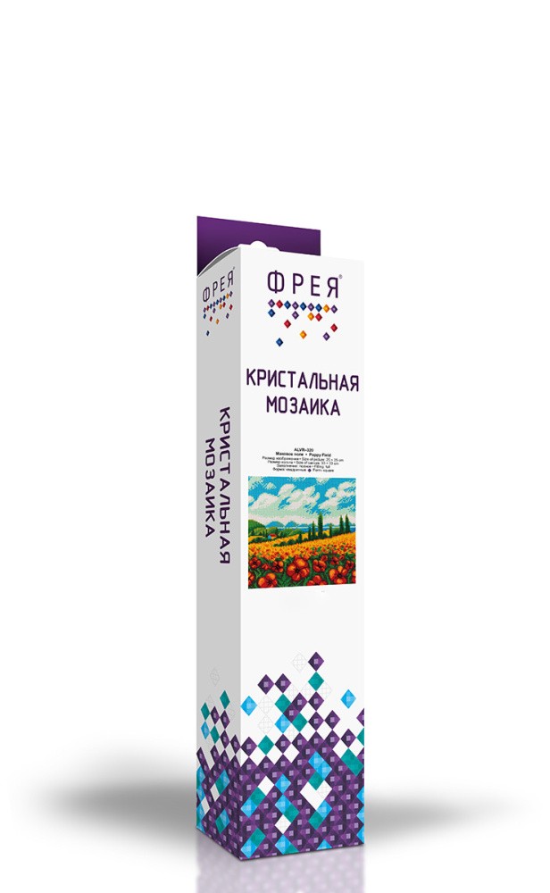 Алмазная вышивка «Маковое поле» — картинка 2