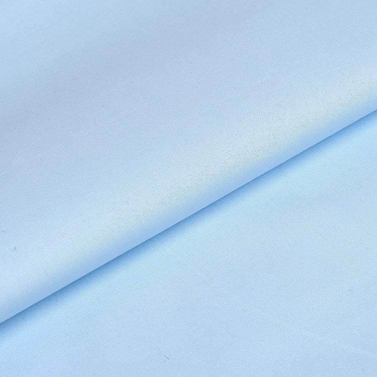 Ткань Поплин стрейч, 1 м х 150 см, 125 г/м², цвет: бледно-голубой, TBY — картинка 2