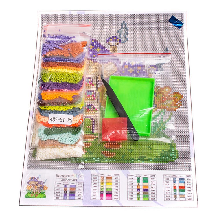 Алмазная вышивка «Весенний домик» — картинка 4