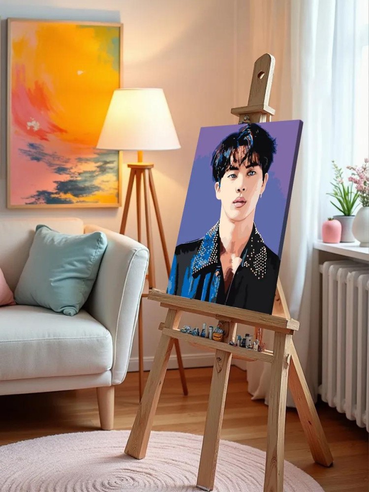 Картина по номерам «Корейская K-POP группа BTS Джин» — картинка 10