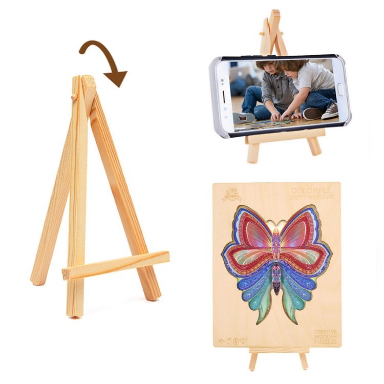 Деревянные пазлы «Разноцветная Бабочка S», Woodbests — картинка 7