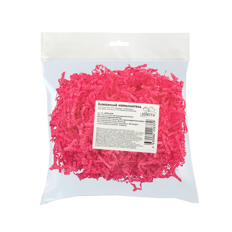 Бумажный наполнитель, цвет: малиновый, 50 г, Stilerra — картинка 2