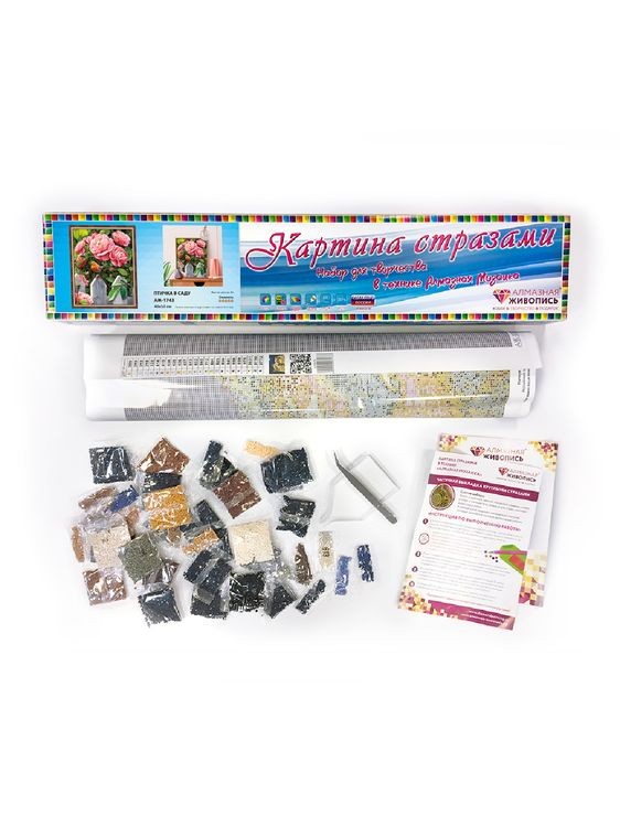 Алмазная вышивка «Птичка в саду» — картинка 3