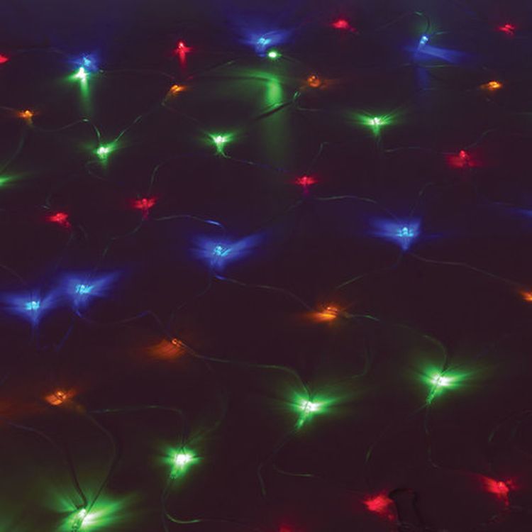 Электрогирлянда светодиодная «Сеть», 160 ламп, 1,5х1,5 м, многоцветная — картинка 6