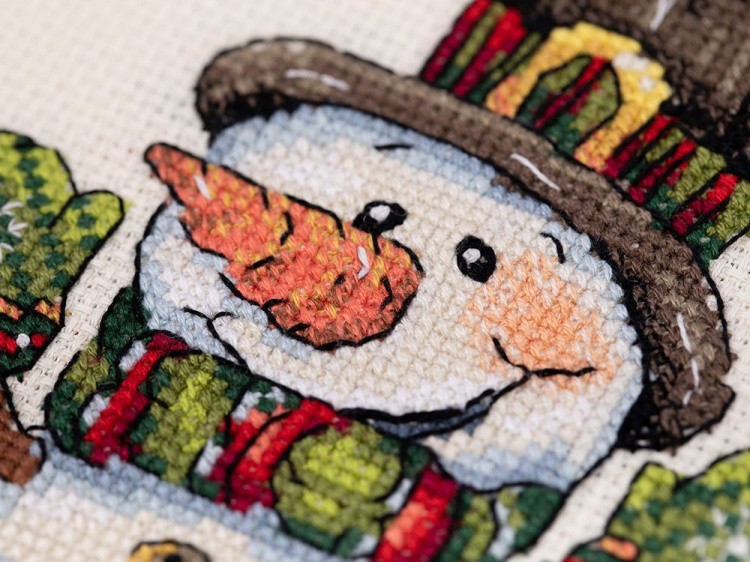 Набор для вышивания «Задорный снеговик» — картинка 3