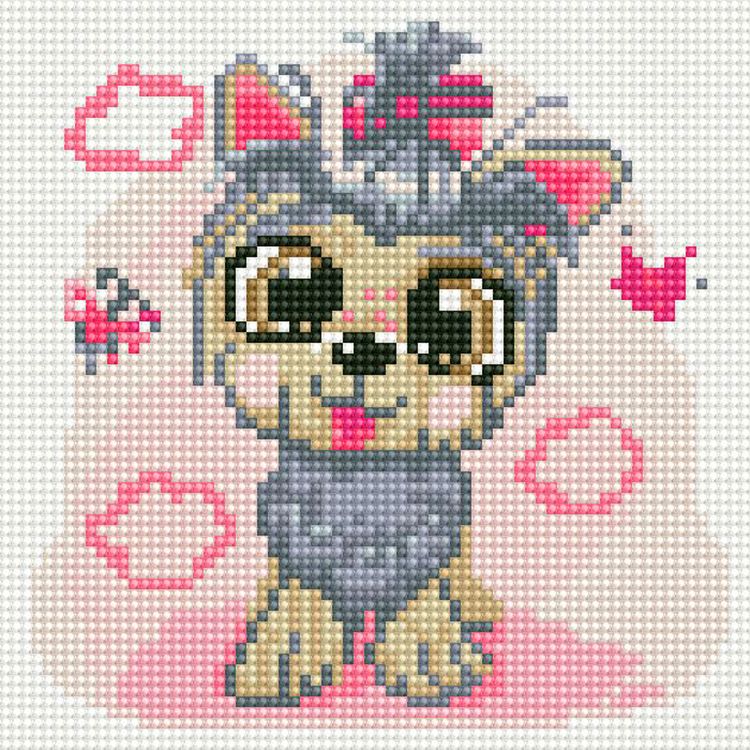 Алмазная вышивка «Милый йорк» — картинка 2