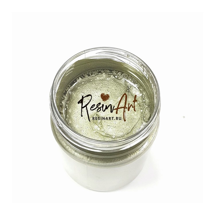 Жидкая поталь - Белое золото 40 мл, ResinArt — картинка 2